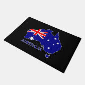 Australien - Australische Flagge Fußmatte (Schrägansicht)