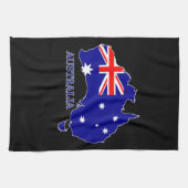 Australien - Australische Flagge Geschirrtuch (Horizontal)