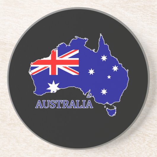 Australien - Australische Flagge Getränkeuntersetzer (Vorne)