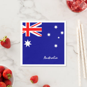 Australien & Australische Flagge Party Mode / Aust Serviette