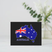 Australien - Australische Flagge Postkarte (Stehend Vorderseite)