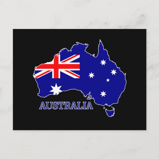 Australien - Australische Flagge Postkarte (Vorderseite)