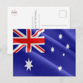 Australien - Australische Flagge - Postkarte (Vorne/Hinten)