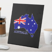 Australien - Australische Flagge Sockelschild (In Situ)