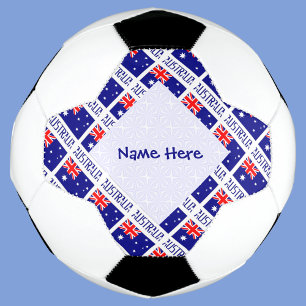 Australien Australische Flagge Tiled Blau Personal Fußball