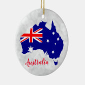 Australien - Australische Flagge Weihnachten Keramik Ornament (Rechts)