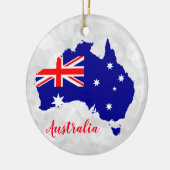 Australien - Australische Flagge Weihnachten Keramik Ornament (Links)