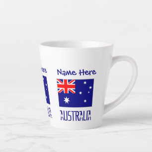 Australien Australisches Flaggenblau Personalisier Milchtasse