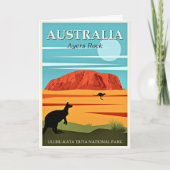 Australien, Ayers Rock, Karte (Vorderseite)