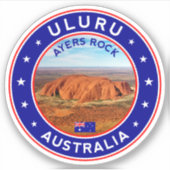 Australien, Ayers Rock, Uluru Aufkleber (Vorderseite)