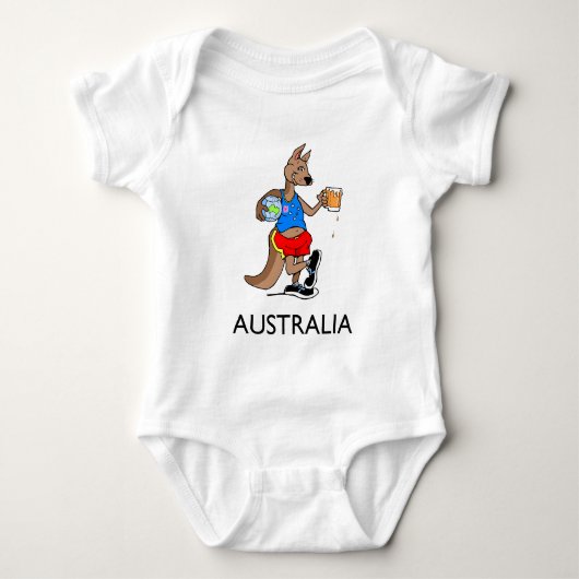 Australien Baby Strampler (Vorderseite)