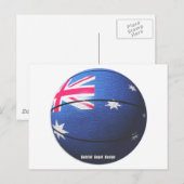 Australien Basketball Postkarte (Vorne/Hinten)