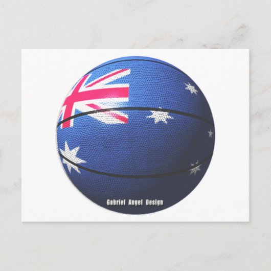 Australien Basketball Postkarte (Vorderseite)