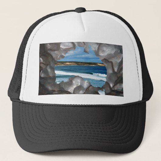 Australien Beach Metallic Map View, Trucker Hat Truckerkappe (Vorderseite)