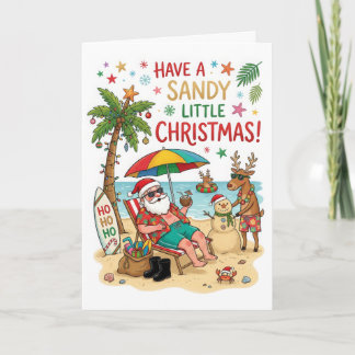 Australien Beach Weihnachten – Sandy Little Xmas Karte
