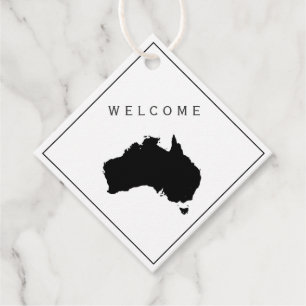 Australien Begrüßungsbeutel-Tag, Hochzeitswoche Geschenkanhänger