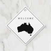 Australien Begrüßungsbeutel-Tag, Hochzeitswoche Geschenkanhänger (Vorderseite)