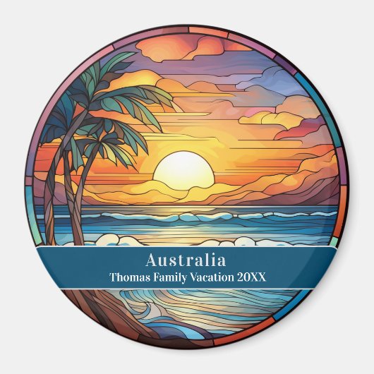 Australien Benutzerdefinierter Strandurlaub Magnet (Vorne)