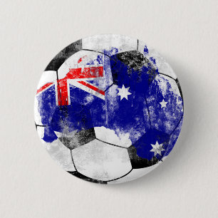 Australien beunruhigte Fußball Button