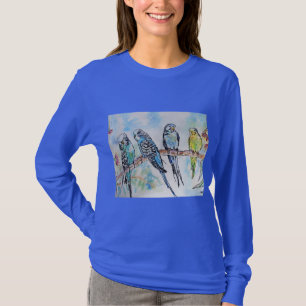Australien Birds Budgie Watercolor Art Schlüsselri T-Shirt