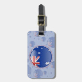 Australien-Blasen-Flagge Gepäckanhänger (Vorderseite vertikal)