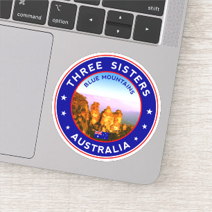 Australien, blaue Berge, drei Schwestern Aufkleber