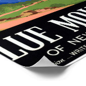 Australien Blaue Berge restauriert Vintage Poster (Ecke)