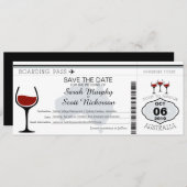 Australien Boarding Pass Save the Date (Vorne/Hinten)