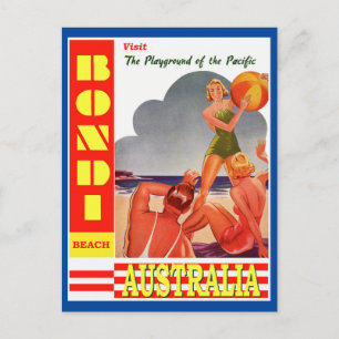 Australien Bondi Beach Vintage Travel Postcard Postkarte