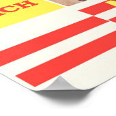 Australien Bondi Beach Vintage Travel Poster (Ecke)