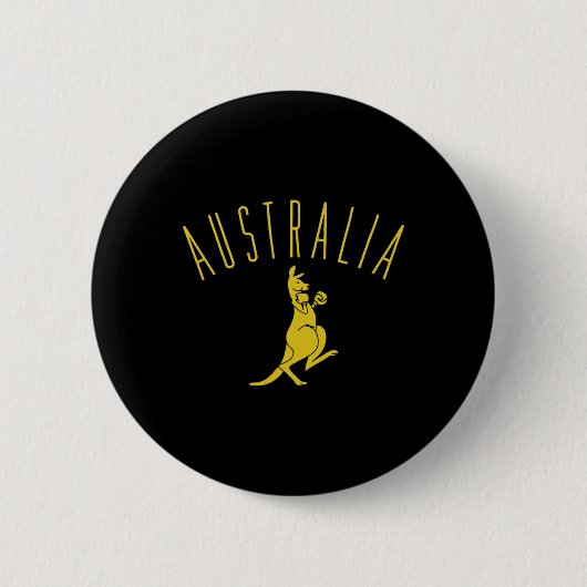Australien Boxing Kangaroo Button (Vorderseite)