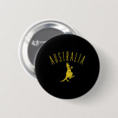Australien Boxing Kangaroo Button (Vorne & Hinten)