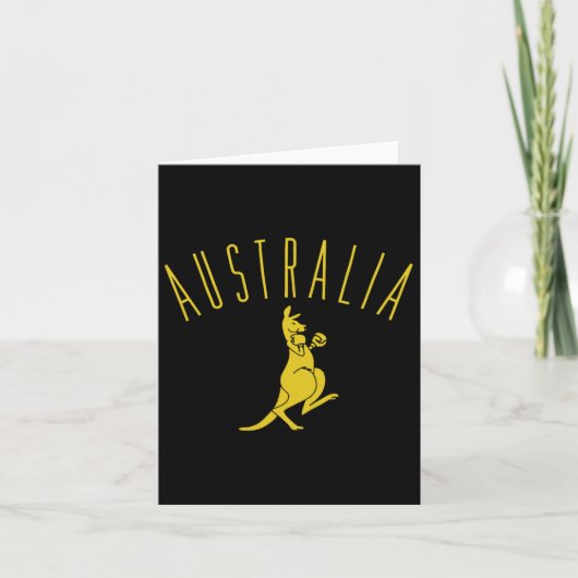 Australien Boxing Kangaroo Karte (Vorderseite)