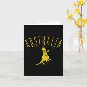 Australien Boxing Kangaroo Karte (Gelbe Blume)