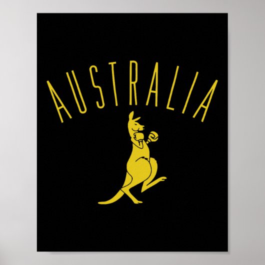 Australien Boxing Kangaroo Poster (Vorne)