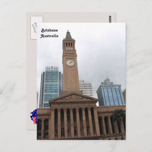 Australien, Brisbane City Hall, Brisbane, Australi Postkarte (Vorne/Hinten)