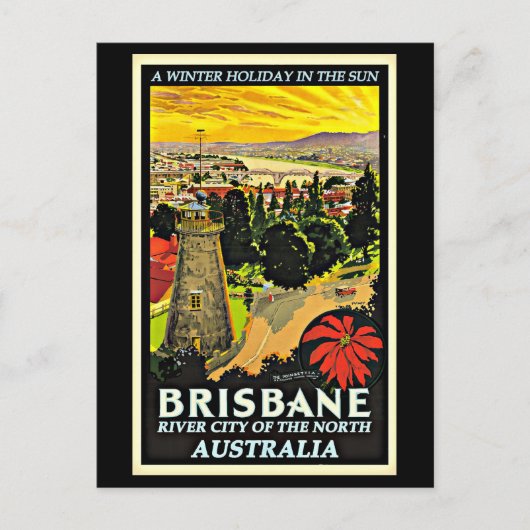 Australien-Brisbane, ein Winterurlaub in der Sonne Postkarte (Vorderseite)