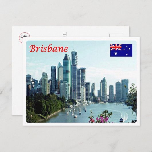 Australien - Brisbane - Skyline - Postkarte (Vorne/Hinten)