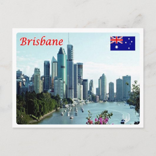 Australien - Brisbane - Skyline - Postkarte (Vorderseite)