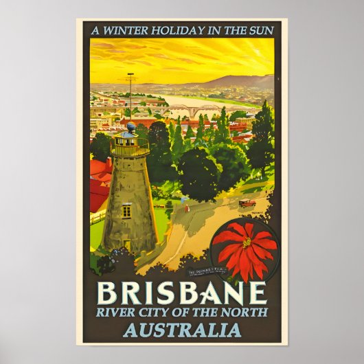Australien Brisbane Travel Poster (Vorne)