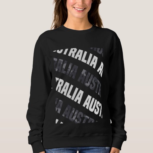 Australien Camouflage Pattern Gray Camouflage Sweatshirt (Vorderseite)
