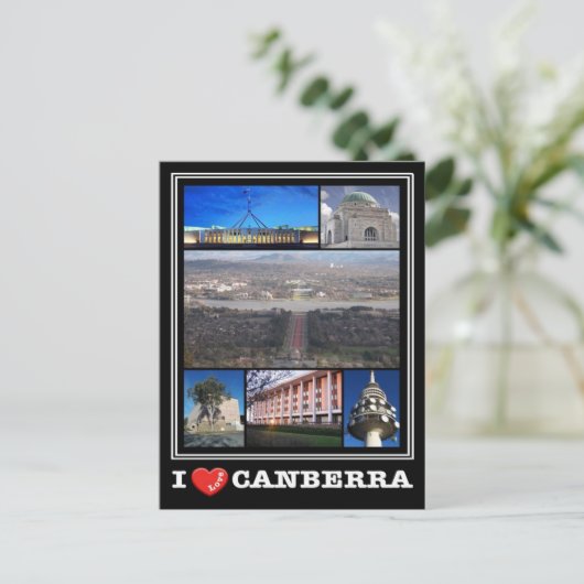 Australien - Canberra - I Liebe - Postkarte (Stehend Vorderseite)