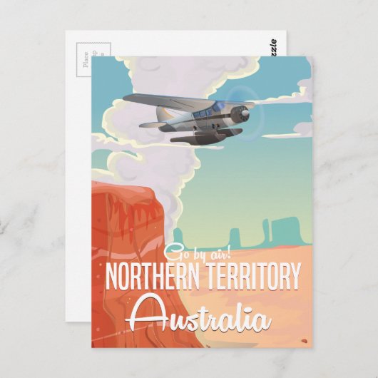 Australien - Cartoon Postkarte (Vorne/Hinten)