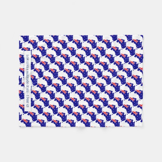 AUSTRALIEN CHRISTLICHE LIEBE FLEECEDECKE (Vorderseite (Horizontal))