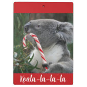 Australien Christmas Koala Bear Clipboard Klemmbrett (Rückseite)