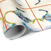 Australien City Skyline Liebe Watercolor Geschenkpapier (Rolleneckpunkt)