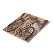 Australien, Clare Valley, Sevenhill, altes Fahrrad Fliese (Seite)