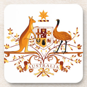 Australien COA Brown Getränkeuntersetzer