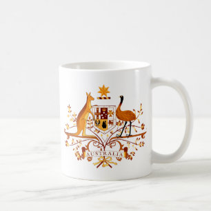 Australien COA Brown Kaffeetasse