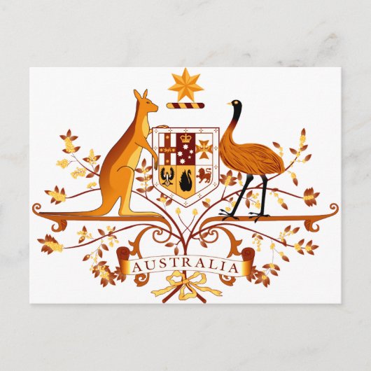 Australien COA Brown Postkarte (Vorderseite)